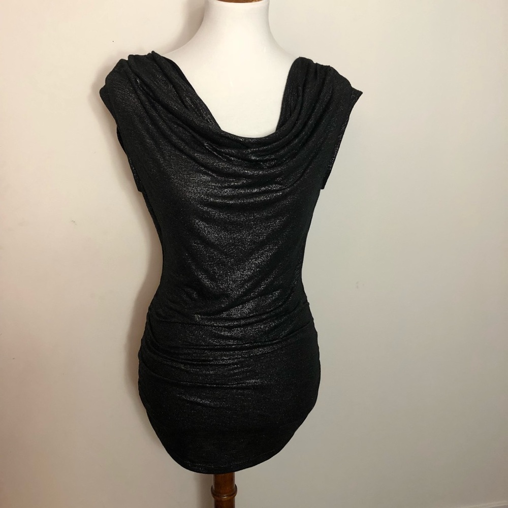 Black shimmer tank by Express